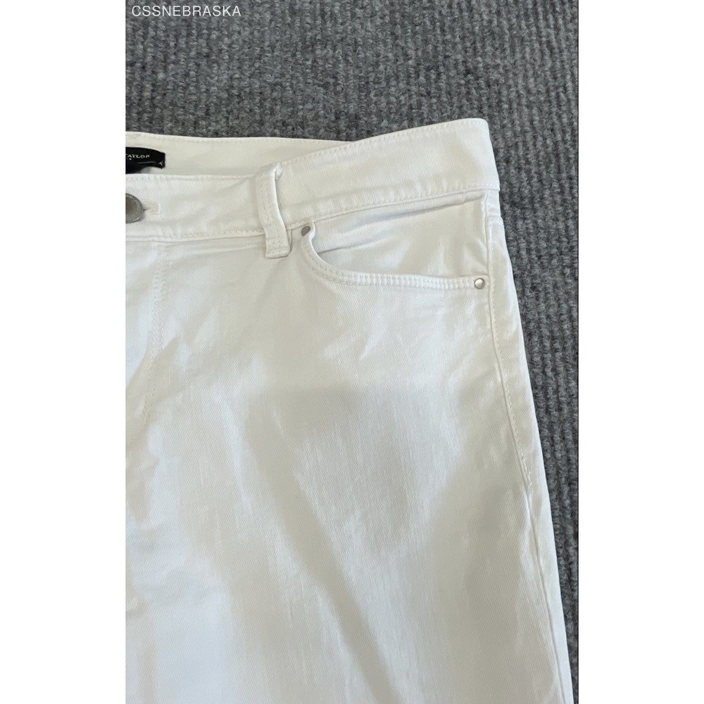 Ann Taylor Women's White Modern Fit Denim Jeans Sz 10 - Picture 3 of 9